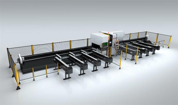 Videos of Heavy Duty 4 Chuck Tube Laser Cutting Machine