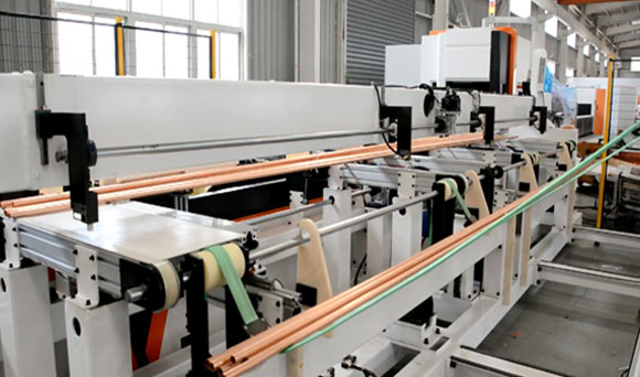 automated workflow of fiber laser tube cutting machine fms step 1