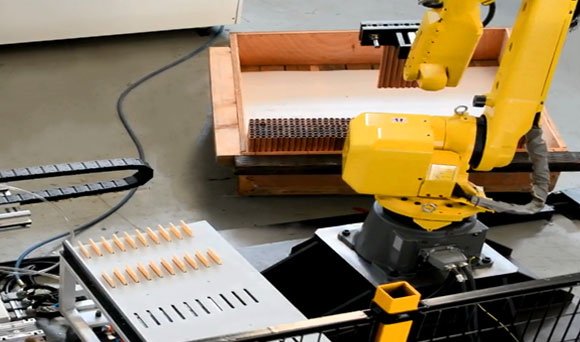 automated workflow of fiber laser tube cutting machine fms step 5