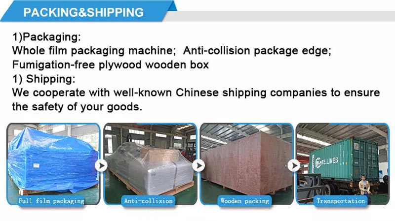 square pipe cutting machine packaging and shipping