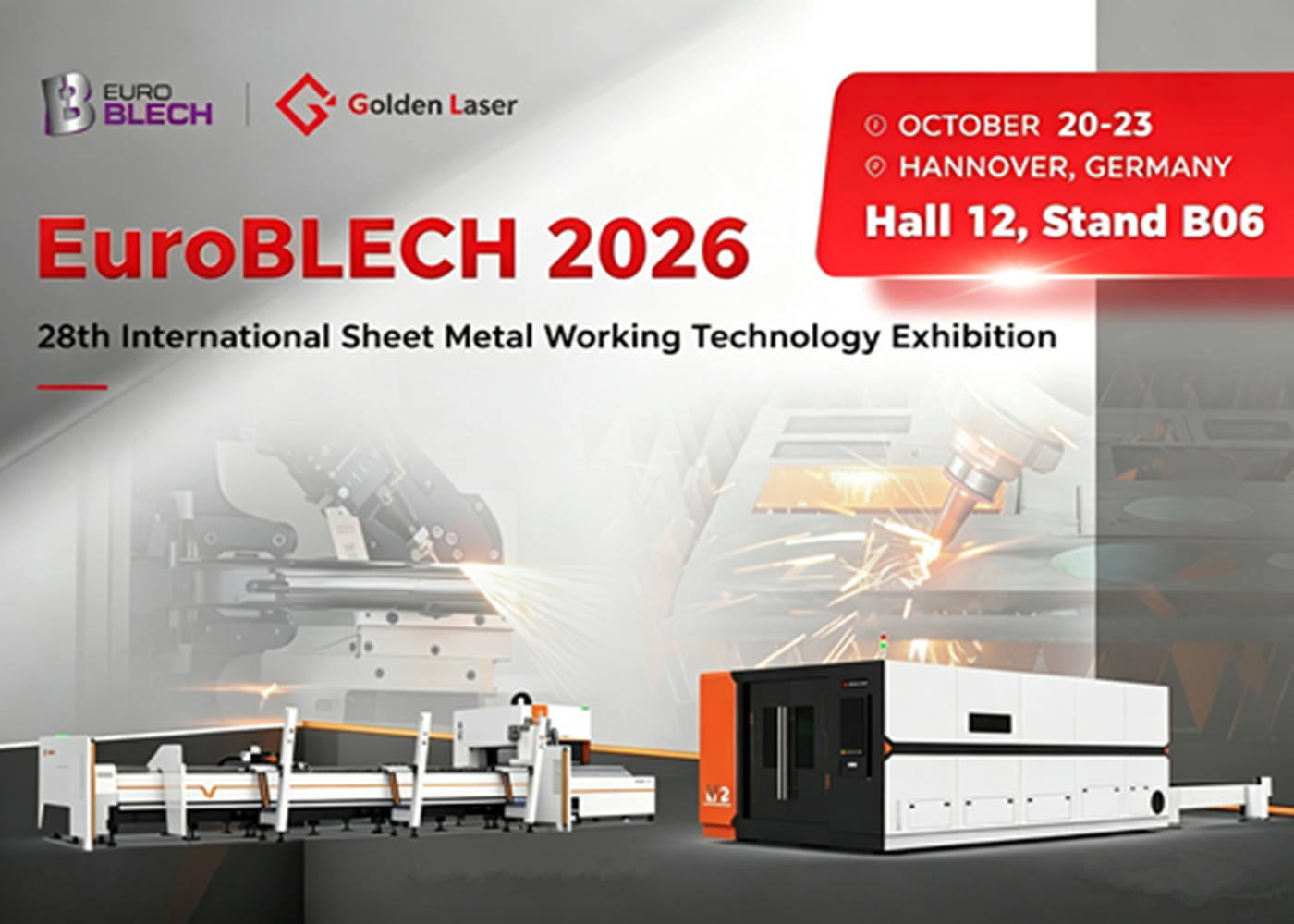Meet Golden Laser at EuroBLECH 2026: Explore Laser Cutting, Welding & Marking Solutions